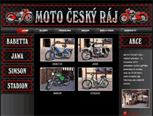 Tablet Screenshot of motoceskyraj.cz